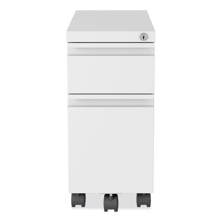 Hirsh Industries® Zip Mobile Pedestal File, 2 Drawer, Box/File, Legal/Letter, White, 10 x 19.88 x 21.75, Ships in 4-6 Business Days (HID24152) Each