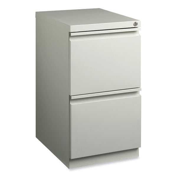 Hirsh Industries® Full-Width Pull 20 Deep Mobile Pedestal File, File/File, Letter, Light Gray, 15 x 19.88 x 27.75, Ships in 4-6 Business Days (HID18579)