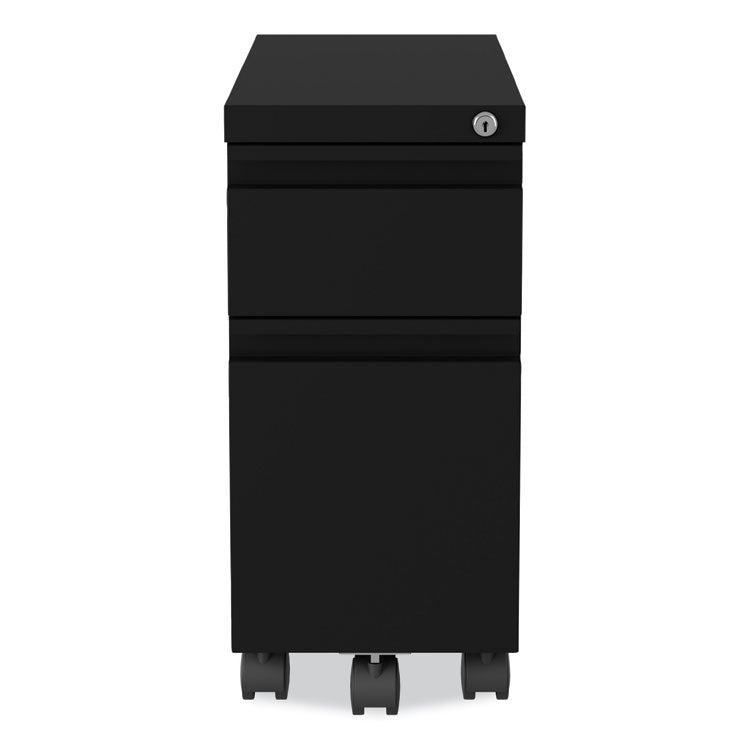 Hirsh Industries® Zip Mobile Pedestal File, 2-Drawer, Box/File, Legal/Letter, Black, 10 x 19.88 x 21.75, Ships in 4-6 Business Days (HID22650) Each