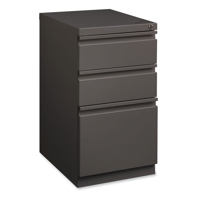 Hirsh Industries® Full-Width Pull 20 Deep Mobile Pedestal File, Box/Box/File, Letter, Medium Tone, 15x19.88x27.75, Ships in 4-6 Business Days (HID19354)