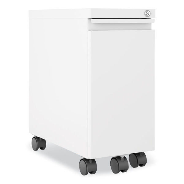 Hirsh Industries® Zip Mobile Pedestal File, 1 Drawer, File. Legal/Letter, White, 10 x 19.88 x 21.75, Ships in 4-6 Business Days (HID24106)