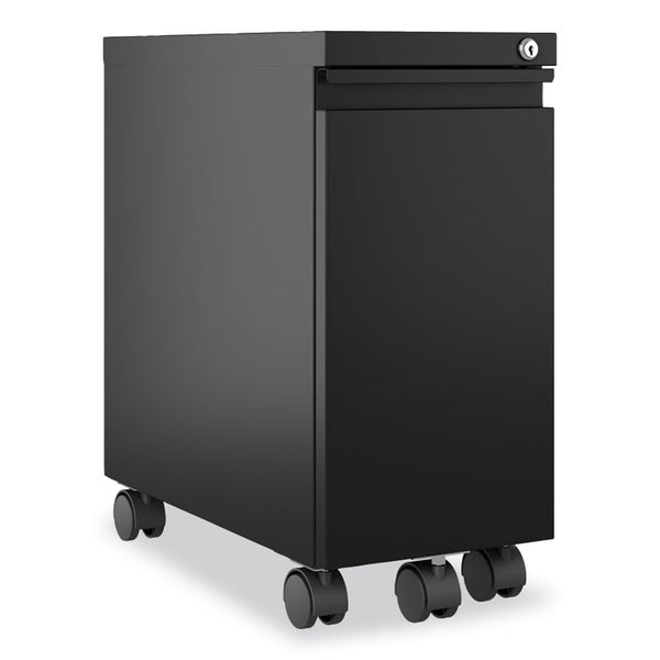 Hirsh Industries® Zip Mobile Pedestal File, 1-Drawer, File, Legal/Letter, Black, 10 x 19.88 x 21.75, Ships in 4-6 Business Days (HID22651)