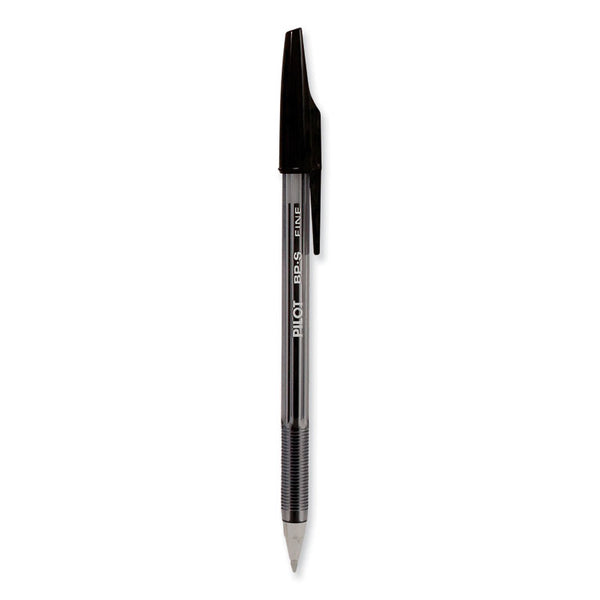 Pilot® Better Ballpoint Pen, Stick, Fine 0.7 mm, Black Ink, Smoke Barrel, Dozen (PIL35011)