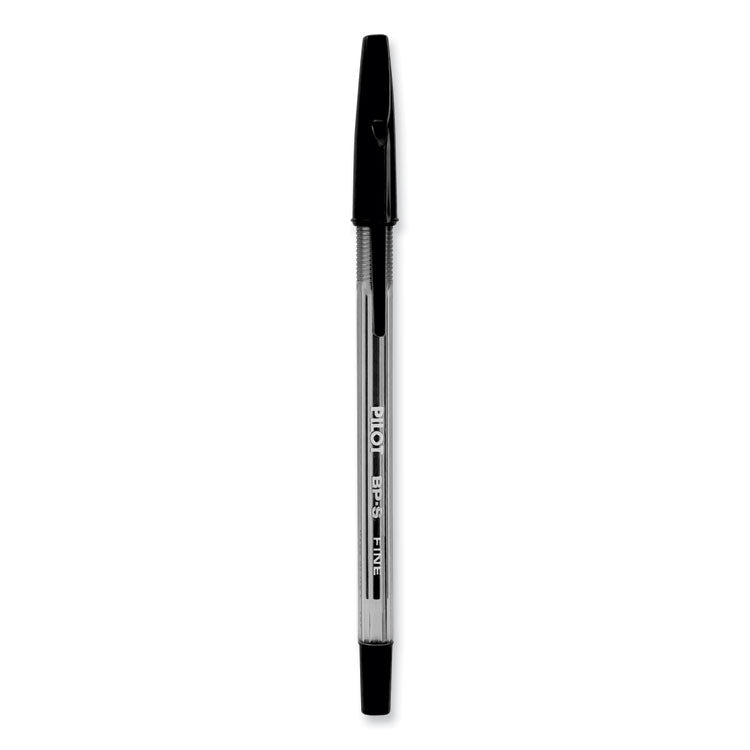 Pilot® Better Ballpoint Pen, Stick, Fine 0.7 mm, Black Ink, Smoke Barrel, Dozen (PIL35011)