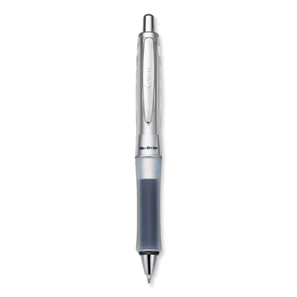 Pilot Dr. Grip Center of Gravity Retractable Ballpoint Pen, 1mm, Black Ink, Silver/Gray Barrel (PIL36180)