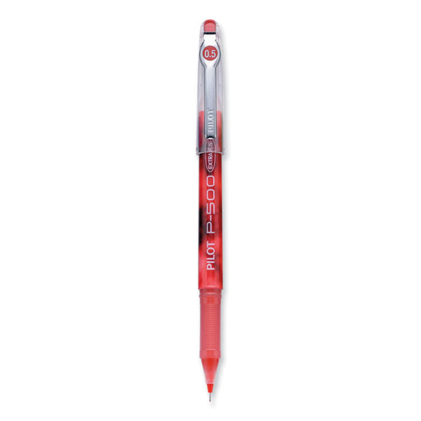 Pilot® Precise P-500 Gel Pen, Stick, Extra-Fine 0.5 mm, Red Ink, Red Barrel, Dozen (PIL38602)