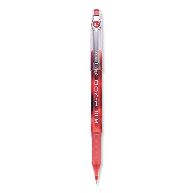 Pilot® Precise P-700 Gel Pen, Stick, Fine 0.7 mm, Red Ink, Red Barrel, Dozen (PIL38612)