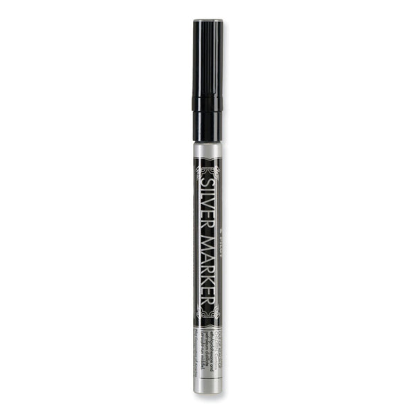 Pilot® Creative Art and Crafts Marker, Extra-Fine Brush Tip, Silver (PIL41801)