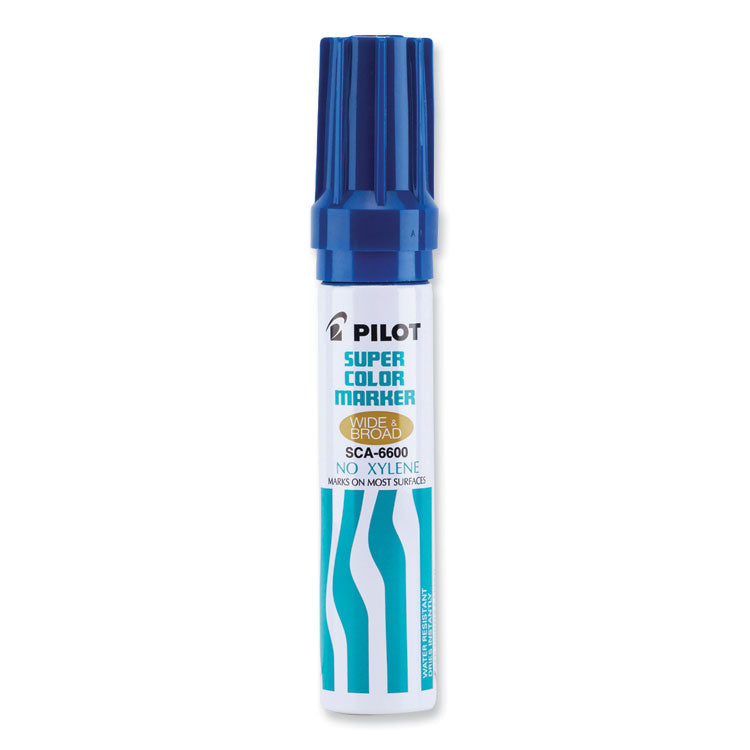 Pilot® Jumbo Refillable Permanent Marker, Broad Chisel Tip, Blue (PIL45200)