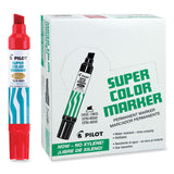 Pilot® Jumbo Refillable Permanent Marker, Broad Chisel Tip, Red (PIL45300)