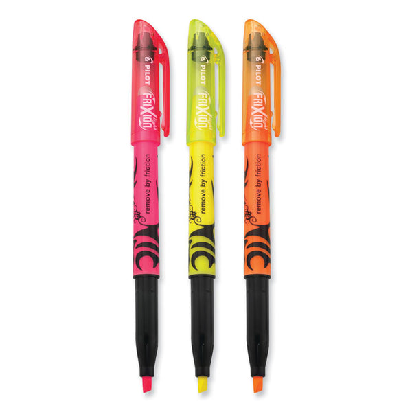 Pilot® FriXion Light Erasable Highlighter, Assorted Ink Colors, Chisel Tip, Assorted Barrel Colors, 3/Pack (PIL46507)