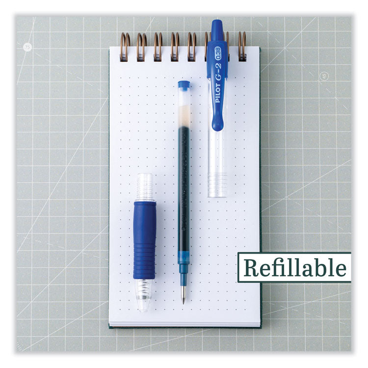 Pilot® Refill for Pilot B2P, Dr Grip, G2, G6, MR Metropolitan, Precise BeGreen and Q7 Gel Pens, Extra-Fine Tip, Blue Ink, 2/Pack (PIL77233) Pack of 2