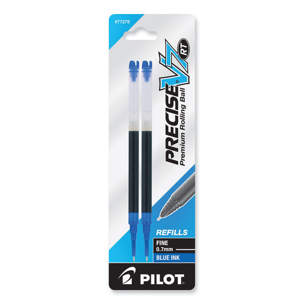 Pilot® Refill for Pilot Precise V7 RT Rolling Ball, Fine Conical Tip, Blue Ink, 2/Pack (PIL77279)