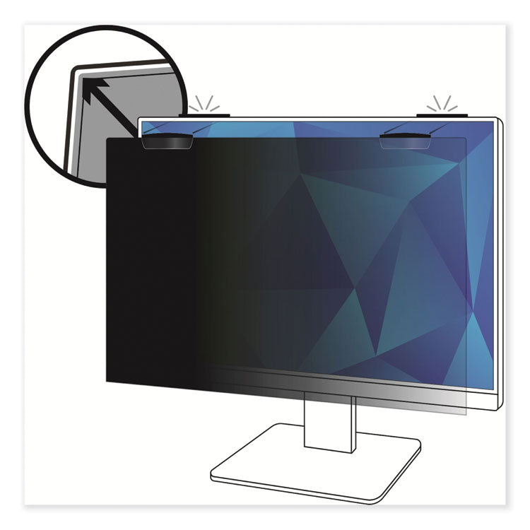 3M™ COMPLY Magnetic Attach Privacy Filter for 23.8" Widescreen Flat Panel Monitor, 16:9 Aspect Ratio (MMMPF238W9EM)
