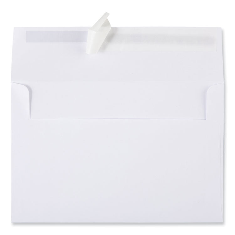 Universal® Peel Seal Strip Business Envelope, #A9, Square Flap, Self-Adhesive Closure, 5.74 x 8.75, White, 100/Box (UNV36107)