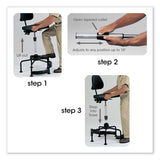 Safco® Task Master Deluxe Industrial Chair, Supports Up to 250 lb, 17" to 35" Seat Height, Black, Ships in 1-3 Business Days (SAF5120) Each
