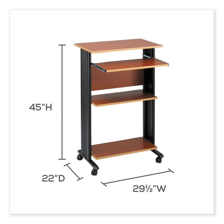 Safco® Muv Standing Desk, 29.5" x 22" x 45", Cherry, Ships in 1-3 Business Days (SAF1923CY)