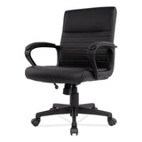 Alera® Alera Breich Series Manager Chair, Supports Up to 275 lbs, 16.73" to 20.39" Seat Height, Black Seat/Back, Black Base (ALEBC42B19)