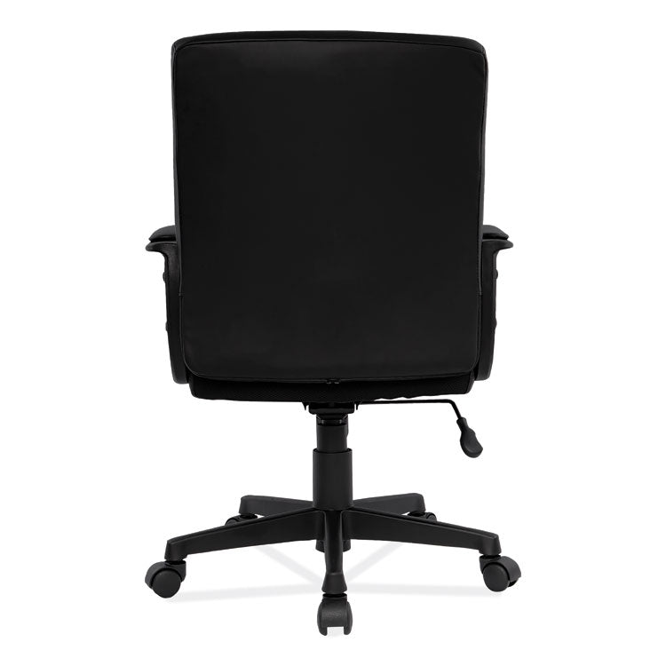 Alera® Alera Breich Series Manager Chair, Supports Up to 275 lbs, 16.73" to 20.39" Seat Height, Black Seat/Back, Black Base (ALEBC42B19)