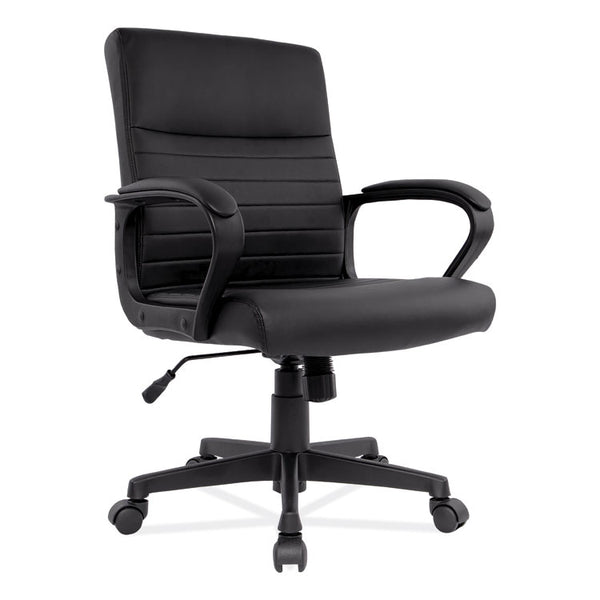 Alera® Alera Breich Series Manager Chair, Supports Up to 275 lbs, 16.73" to 20.39" Seat Height, Black Seat/Back, Black Base (ALEBC42B19)