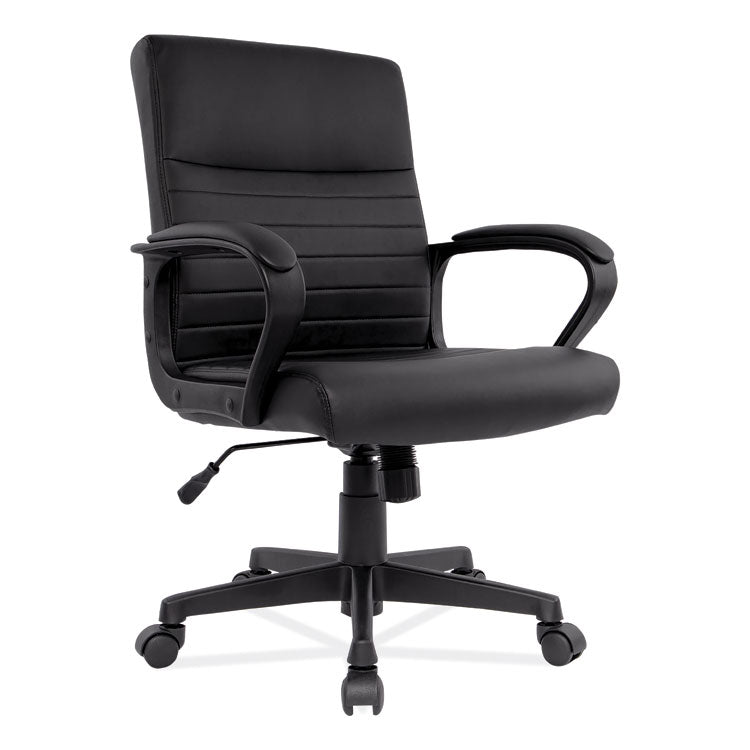 Alera® Alera Breich Series Manager Chair, Supports Up to 275 lbs, 16.73" to 20.39" Seat Height, Black Seat/Back, Black Base (ALEBC42B19)