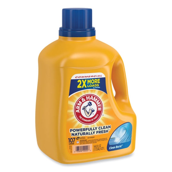 Arm & Hammer™ Dual HE Clean-Burst Liquid Laundry Detergent, 144.5 oz Bottle, 4/Carton (CDC3320050022)