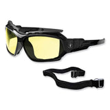 ergodyne® Skullerz Loki Safety Glasses/Goggles, Black Nylon Impact Frame, Yellow Polycarbonate Lens, Ships in 1-3 Business Days (EGO56050) Each