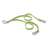 ergodyne® Squids 3311 Twin-Leg Tool Lanyard with Three Carabiners, 15lb Max Work Capacity, 35" to 42", Lime, Ships in 1-3 Business Days (EGO19083) Each