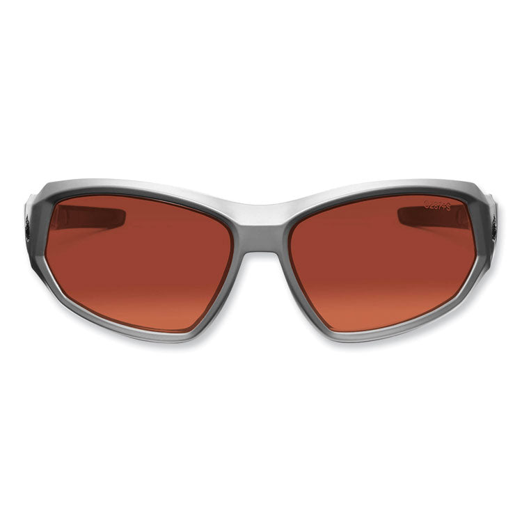 ergodyne® Skullerz Loki Safety Glasses/Goggles, Gray Nylon Impact Frame, Polarized Copper Polycarb Lens, Ships in 1-3 Business Days (EGO56121) Each
