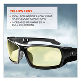 ergodyne® Skullerz Odin Safety Glasses, Black Nylon Impact Frame, Yellow Polycarbonate Lens, Ships in 1-3 Business Days (EGO50050) Each