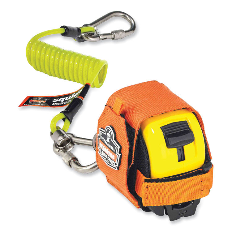 ergodyne® Squids 3770 Belt Clip Tape Measure Holder, Large, 3.62 x 7.25 x 2.5, Polyester, Orange, Ships in 1-3 Business Days (EGO19770) Each