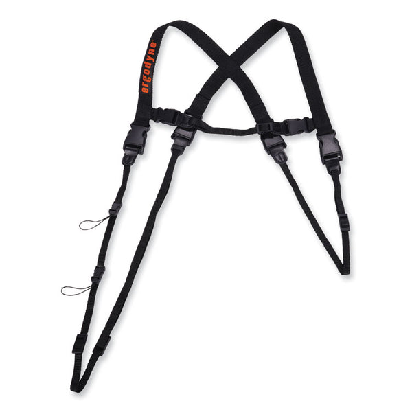 ergodyne® Squids 3132 Barcode Scanner Lanyard Harness, Large: 20" Arm Strap, 43" Long Lanyard Strap, Black, Ships in 1-3 Business Days (EGO19164) Each