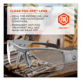 ergodyne® Skullerz Dagr Safety Glasses, Matte Gray Nylon Impact Frame, Anti-Fog Clear Polycarbonate Lens, Ships in 1-3 Business Days (EGO52103) Each