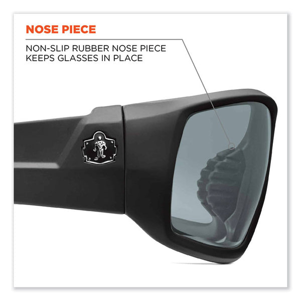 ergodyne® Skullerz Odin Safety Glasses, Black Nylon Impact Frame, Blue Mirror Polycarbonate Lens, Ships in 1-3 Business Days (EGO50092)