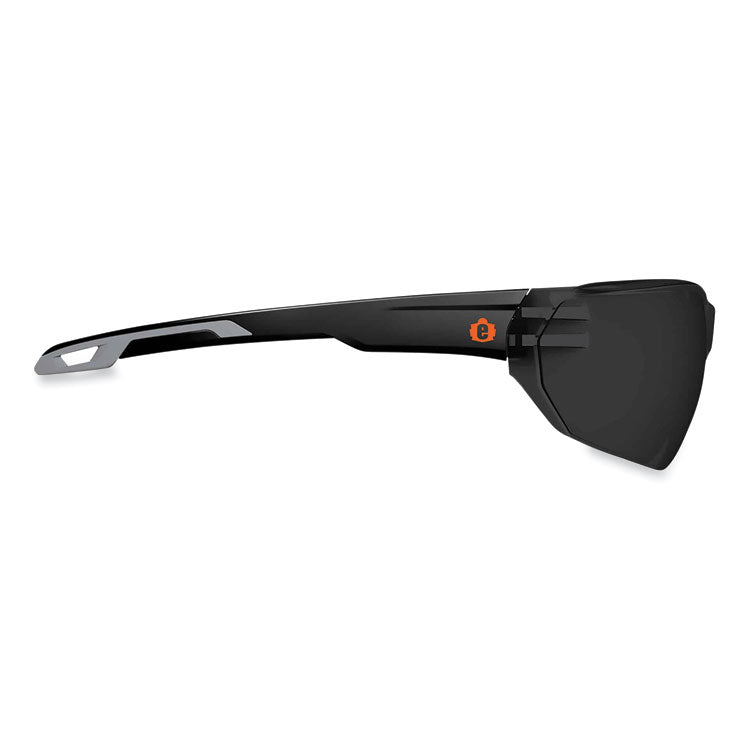 ergodyne® Skullerz Vali Frameless Safety Glasses, Matte Black Nylon Impact Frame, Smoke Polycarbonate Lens, Ships in 1-3 Business Days (EGO59230) Each