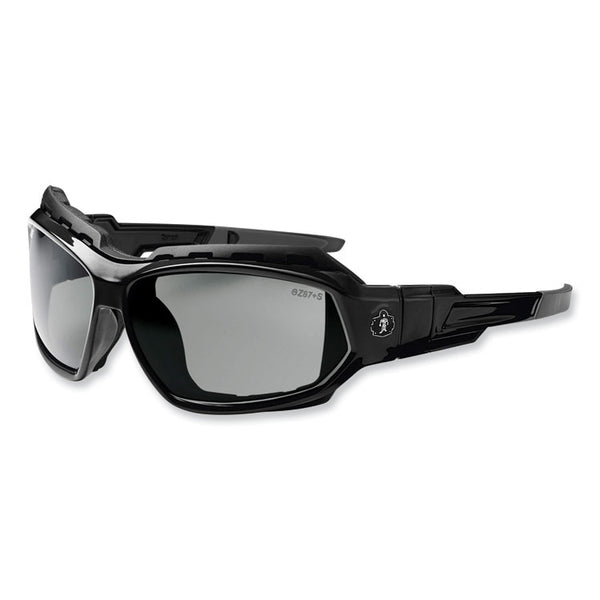 ergodyne® Skullerz Loki Safety Glasses/Goggles, Black Nylon Impact Frame,Polarized Smoke Polycarbonate Lens, Ships in 1-3 Business Days (EGO56031) Each