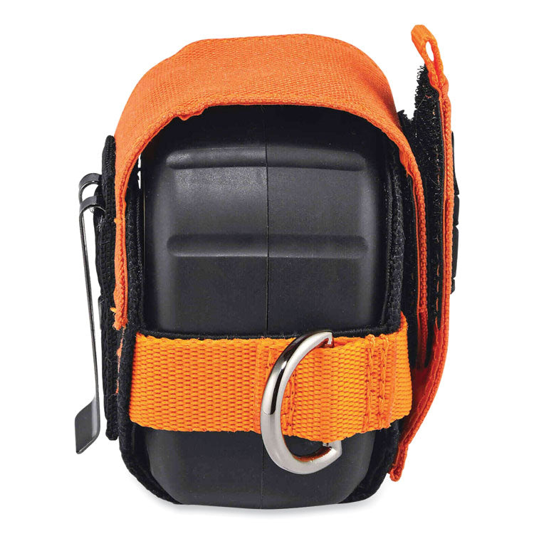 ergodyne® Squids 3770 Belt Clip Tape Measure Holder, Large, 3.62 x 7.25 x 2.5, Polyester, Orange, Ships in 1-3 Business Days (EGO19770) Each