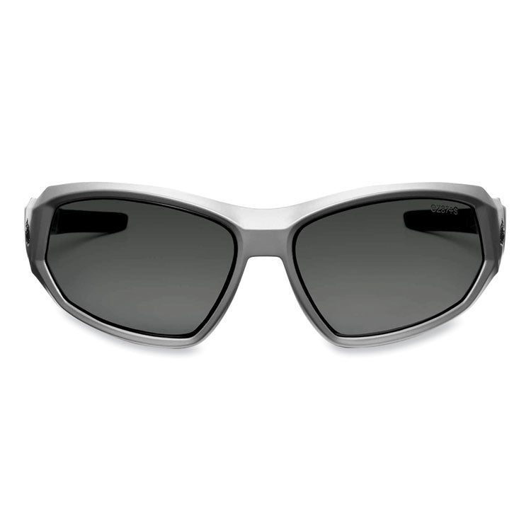 ergodyne® Skullerz Loki Safety Glasses/Goggles, Matte Gray Nylon Impact Frame, Polarized Smoke Polycarb Lens,Ships in 1-3 Business Days (EGO56131) Each