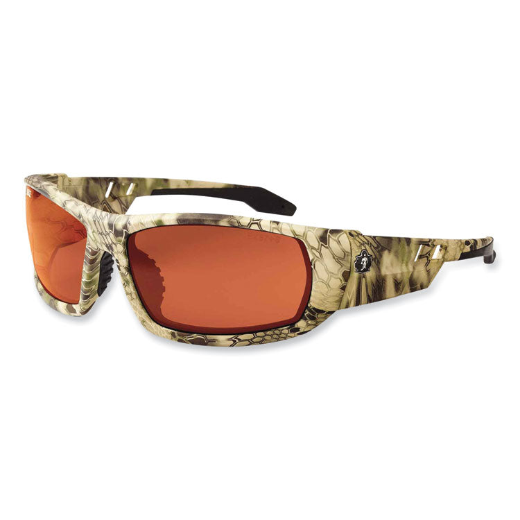 ergodyne® Skullerz Odin Safety Glasses, Kryptek Highlander Nylon Impact Frame, Polrizd Copper Polycarb Lens, Ships in 1-3 Business Days (EGO50321) Each