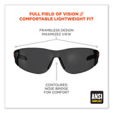 ergodyne® Skullerz Saga Frameless Safety Glasses, Black Nylon Impact Frame, Anti-Fog Smoke Polycarb Lens, Ships in 1-3 Business Days (EGO59133) Each