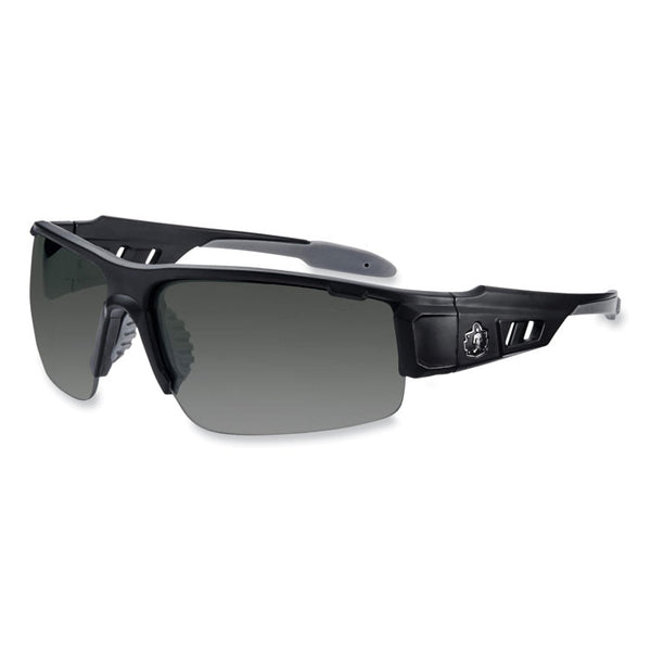 ergodyne® Skullerz Dagr Safety Glasses, Matte Black Nylon Impact Frame, Smoke Polycarbonate Lens, Ships in 1-3 Business Days (EGO52430) Each
