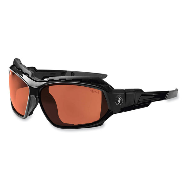 ergodyne® Skullerz Loki Safety Glasses/Goggles, Black Nylon Impact Frame, Polarized Copper Polycarb Lens, Ships in 1-3 Business Days (EGO56021)