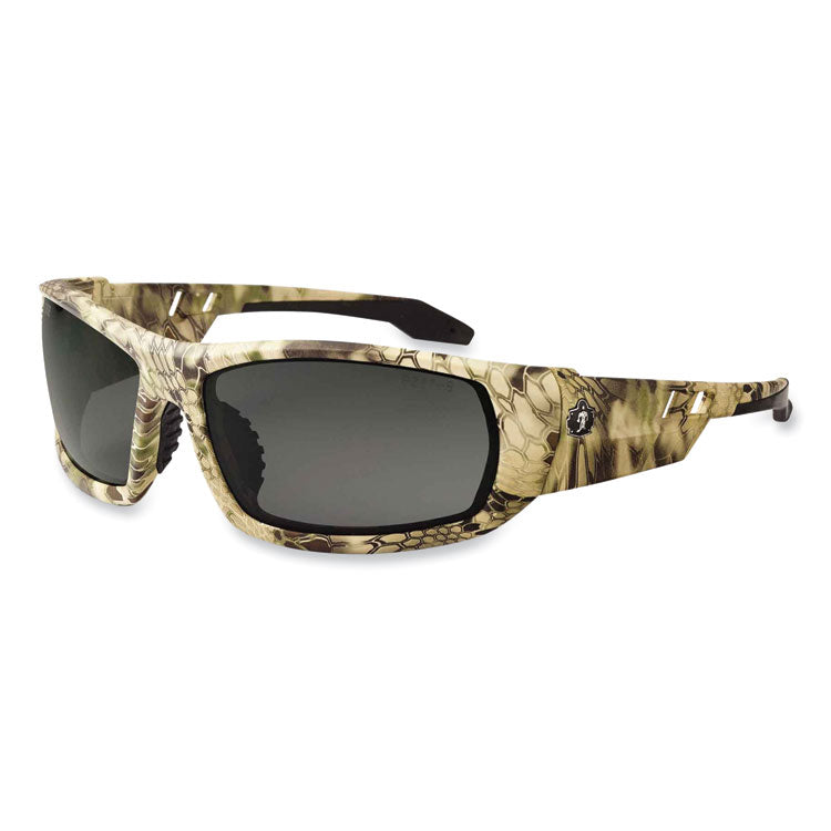 ergodyne® Skullerz Odin Safety Glasses, Kryptek Highlander Nylon Impact Frame, Anti-Fog Smoke Polycarb Lens, Ships in 1-3 Business Days (EGO50333) Each
