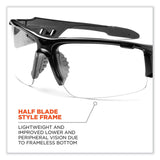 ergodyne® Skullerz Dagr Safety Glasses, Black Nylon Impact Frame, Anti-Fog Clear Polycarbonate Lens, Ships in 1-3 Business Days (EGO52003) Each