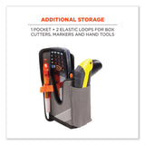 ergodyne® Squids 5541 Handheld Barcode Scanner Holster w/Belt Clip, 2 Comp, 2.75 x 3.5 x 7.3, Polyester,Gray,Ships in 1-3 Business Days (EGO19182) Each