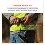 ergodyne® Squids 3135 Barcode Scanner Belt with Hook + Adaptor Strap, Small: 29" to 53" Long, Black, Ships in 1-3 Business Days (EGO19167) Each