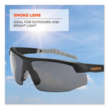 ergodyne® Skullerz Skoll Safety Glasses, Matte Black Nylon Impact Frame, Smoke Polycarbonate Lens, Ships in 1-3 Business Days (EGO59030) Each