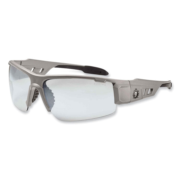 ergodyne® Skullerz Dagr Safety Glasses, Matte Gray Nylon Impact Frame, Indoor/Outdoor Polycarbonate Lens, Ships in 1-3 Business Days (EGO52180) Each