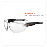 ergodyne® Skullerz Vali Frameless Safety Glasses, Black Nylon Impact Frame, Anti-Fog Clear Polycarb Lens, Ships in 1-3 Business Days (EGO59203) Each