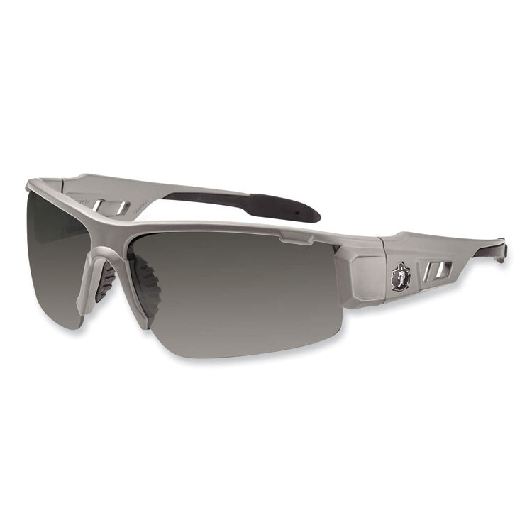 ergodyne® Skullerz Dagr Safety Glasses, Matte Gray Nylon Impact Frame, Anti-Fog Smoke Polycarbonate Lens, Ships in 1-3 Business Days (EGO52133) Each
